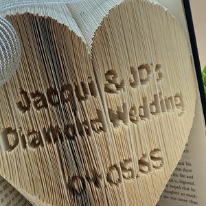 Buchseiten Faltbuch: Personalisiertes Geschenk