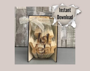 Vouwpatroon boek, eerste verjaardag, traditioneel papieren cadeau, 480 pagina's