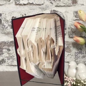 book folding pattern, hand drawn fonts
