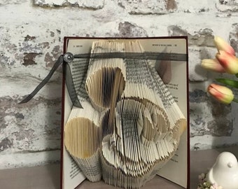 Book folding pattern, Mickey Mouse style head, 550 pages