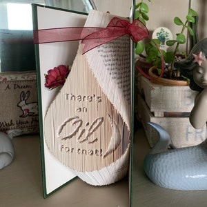 Book folding pattern, there&#39;s an oil for that, combination cut and fold pattern