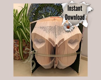 Book folding pattern, Cute butterfly, 600 pages