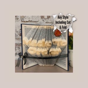 Book folding, patterns you can custom order, downloadable