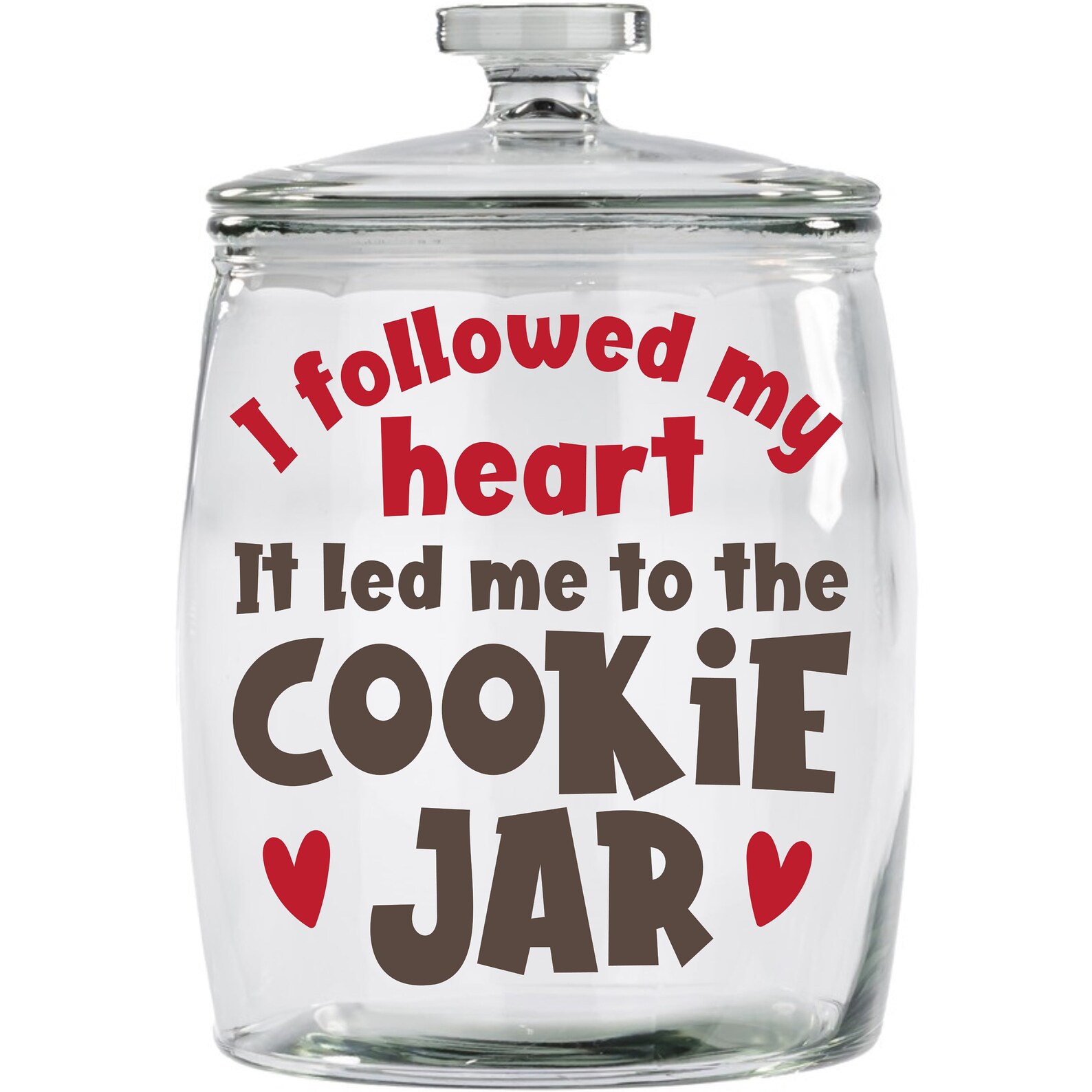 I Followed My Heart It Led Me to the Cookie Jar Label, Funny Label for