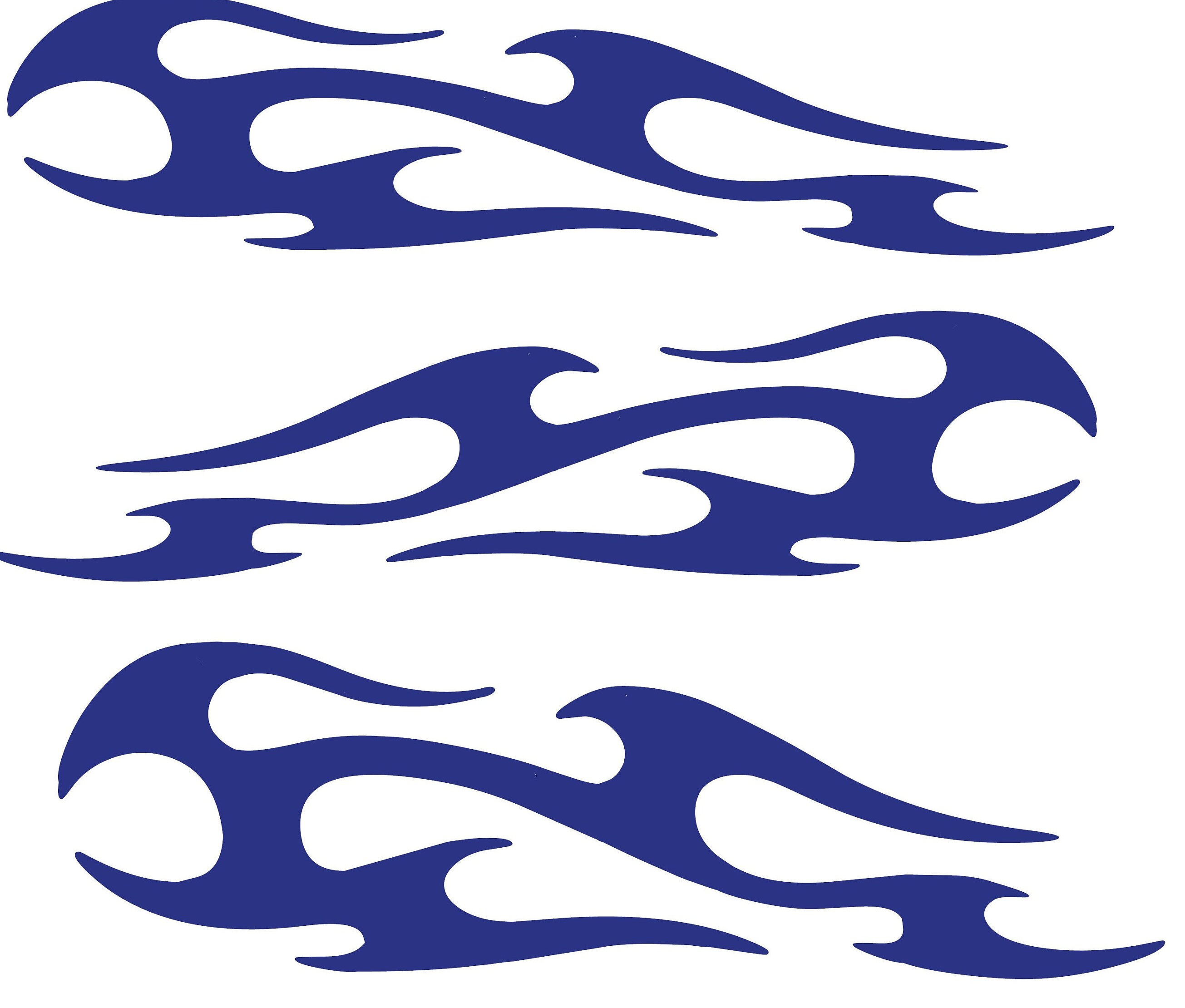 Flame Decalflamesdecal of Flamesvinyl Decal With Flamesset Etsy