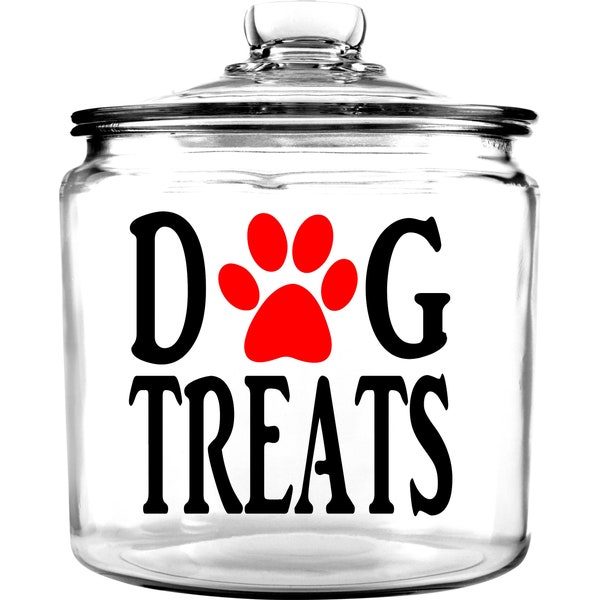 dog treats decal-dog food decal for storage containers