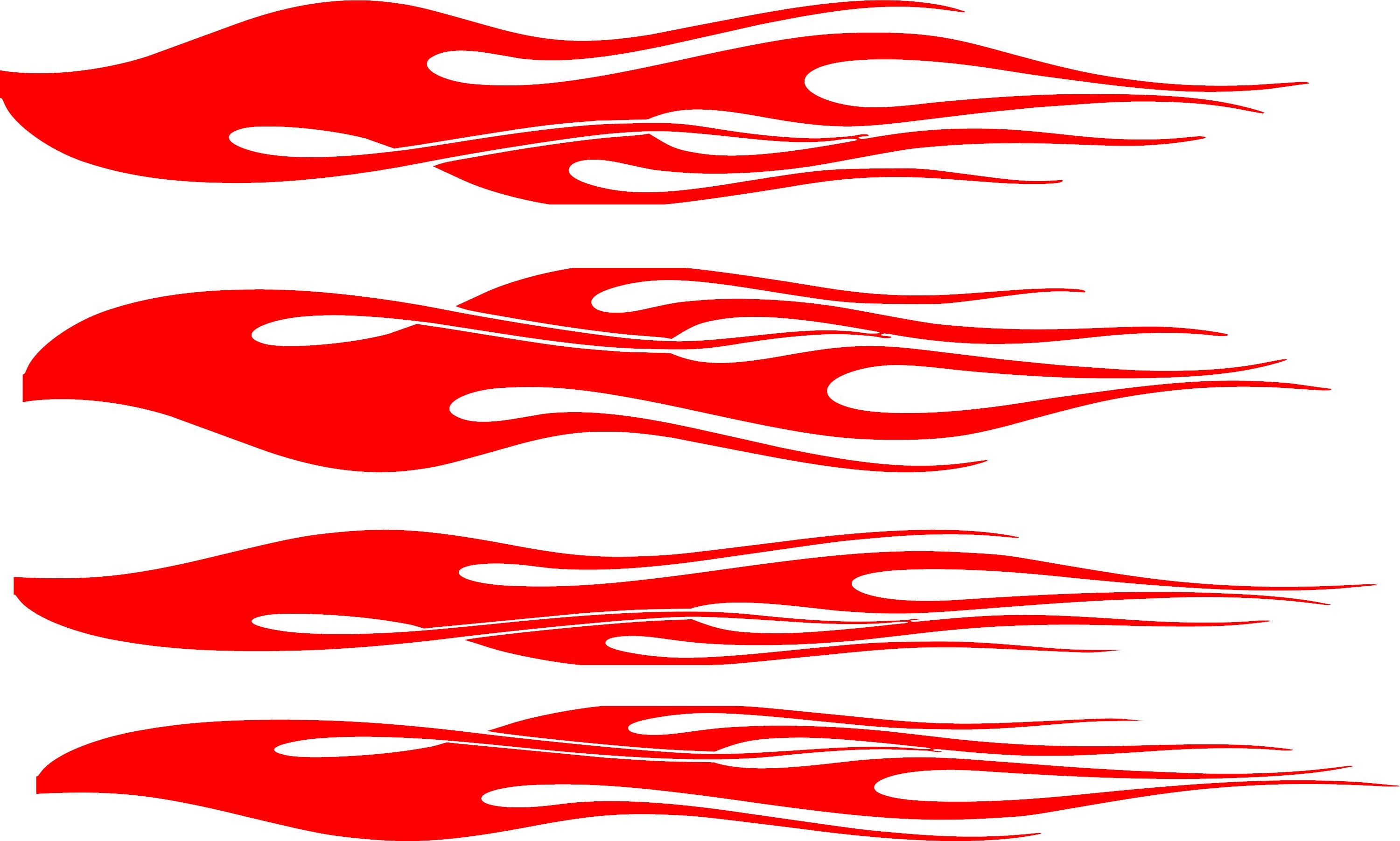 Flame decalflamesdecal of flamesvinyl decal with flamesset Etsy