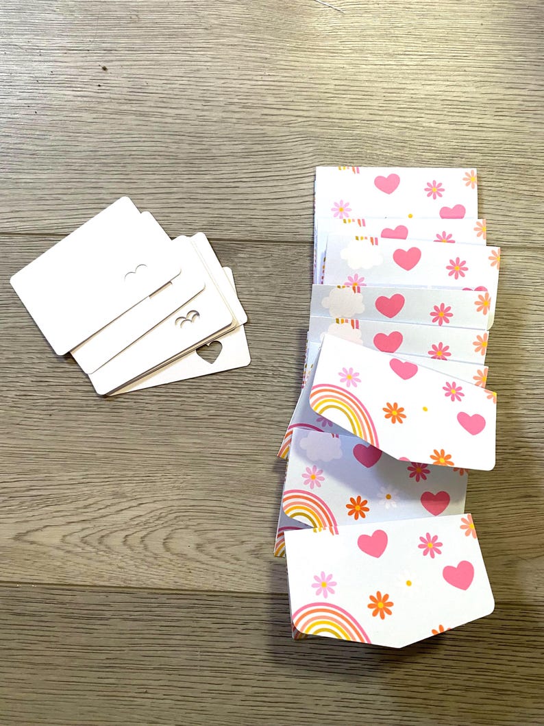 Small Envelopes With Note Card Set of 10 for Any Occasion, Rainbows and ...