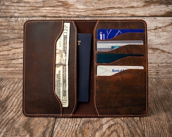 Leather passport holder personalized passport holder passport wallet passport cover leather wallet man wallet