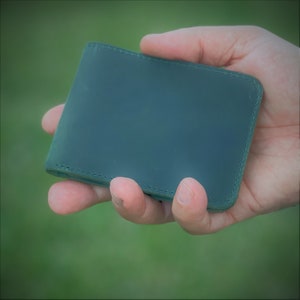 Bifold Wallet, Gift for Christmas, Man Wallet, Handmade leather wallet, Personalized Wallet minimalist wallet, Gift him, gift for boyfriend