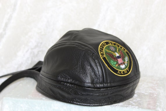 leather skull cap