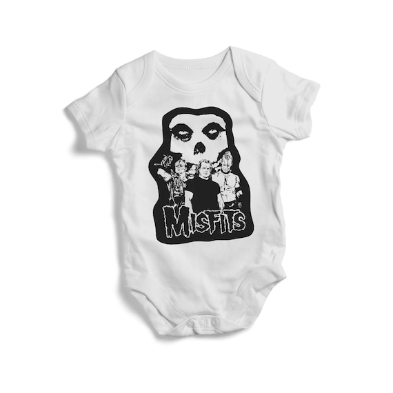 THE MISFITS BABY ONE PIECE CREEPER purple logo T-SHIRT PUNK ROCK METAL NEW