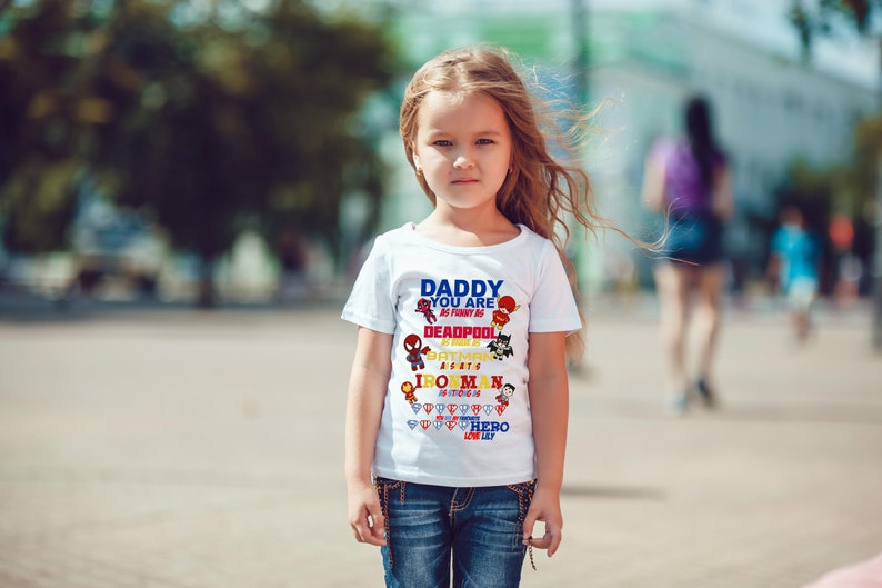 Daddy you are as funny as deadpool brave as batman smart as ironman baby bodysuit baby clothing best gift for baby baby shower gift outfit