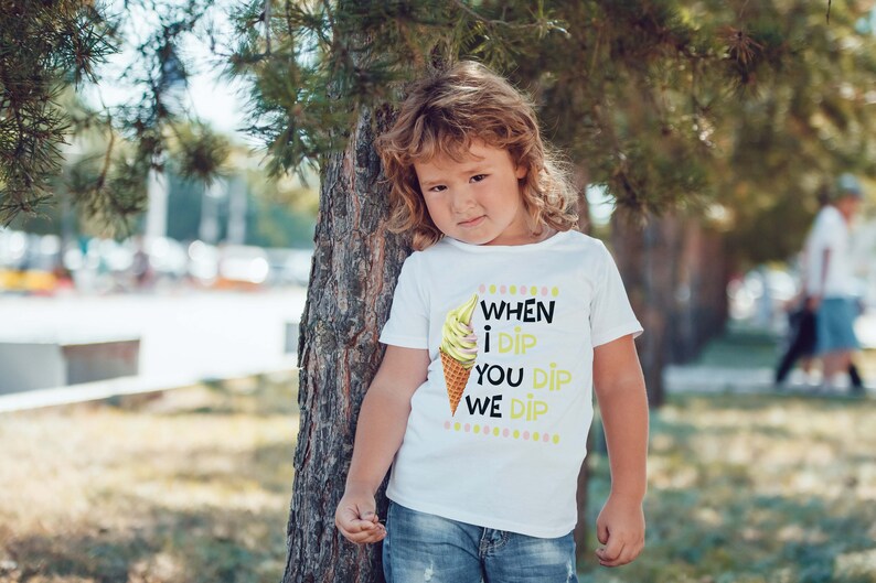 summer shirt funny baby shirt baby bodysuit tshirt bandana bib baby shower gift Superhero When I Dip,You Dip,We Dip ice cream shirt