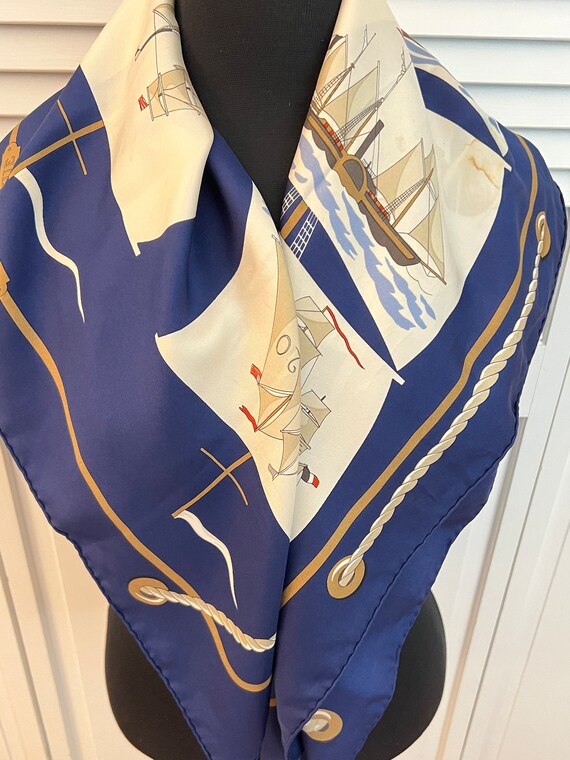 HERMES 100% SILK TWILL Scarf « Ballade de Heian » by Natsuno