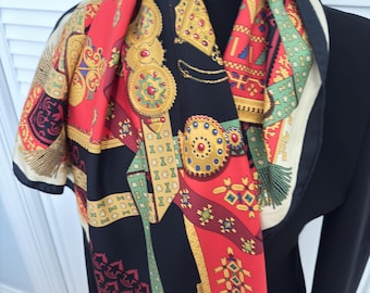RARE Hermes Scarf 90 CM Brinds D’Or
