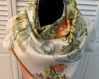 New Hermes Silk Scarf 90 La Ligne Coup De Fouet by Pierre Marie