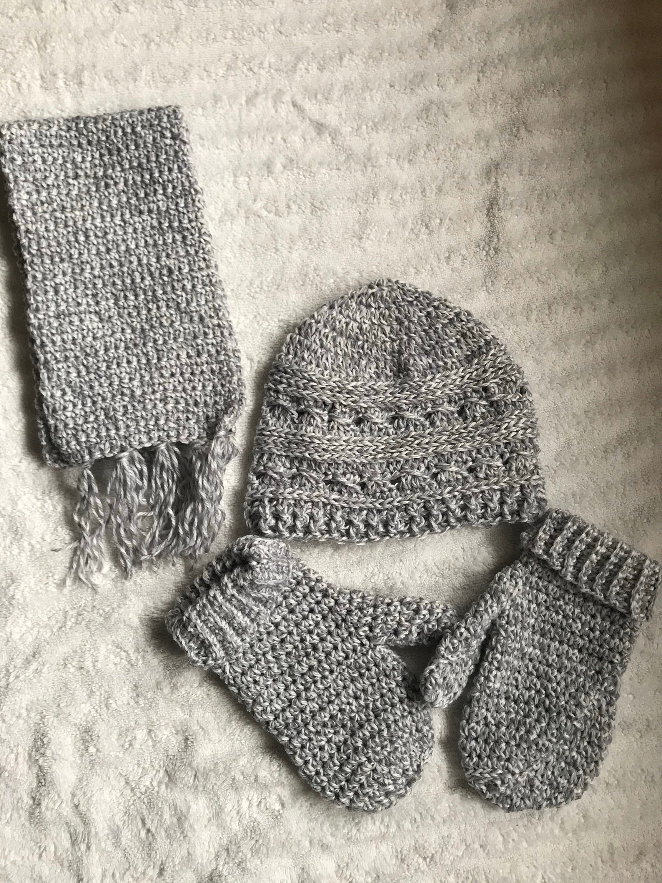 Hat mitten scarf set Etsy