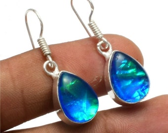 Blue Triplet Opal orecchino 925 orecchini di gioielli in argento, orecchino fatto a mano opale tripletto australiano, regalo per la mamma/amore, regalo per lei HP0299