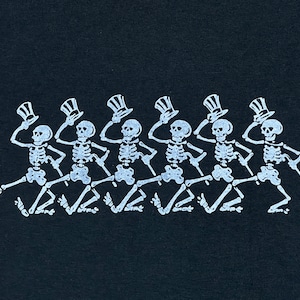 Dancing Skeletons Handmade Grateful Dead & Company Weir Garcia Phish Steal Your Face Shakedown Steelie JGB Lot Tour Shirt Size XL
