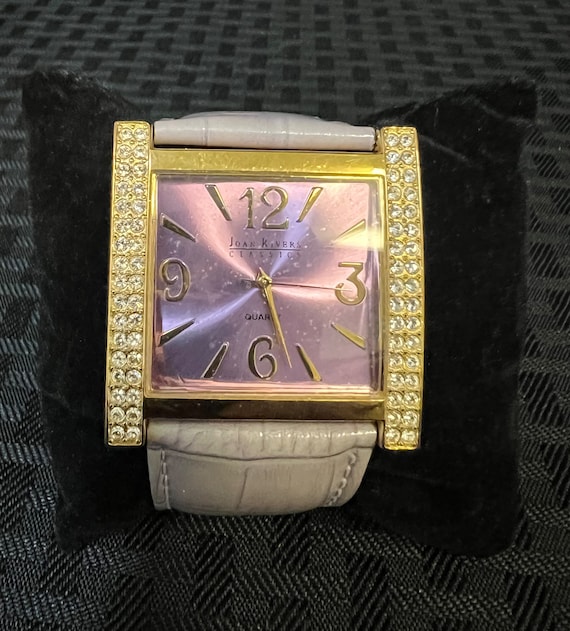 Joan Rivers Classic Quartz V377 Rhinestone Watch your Color Choice