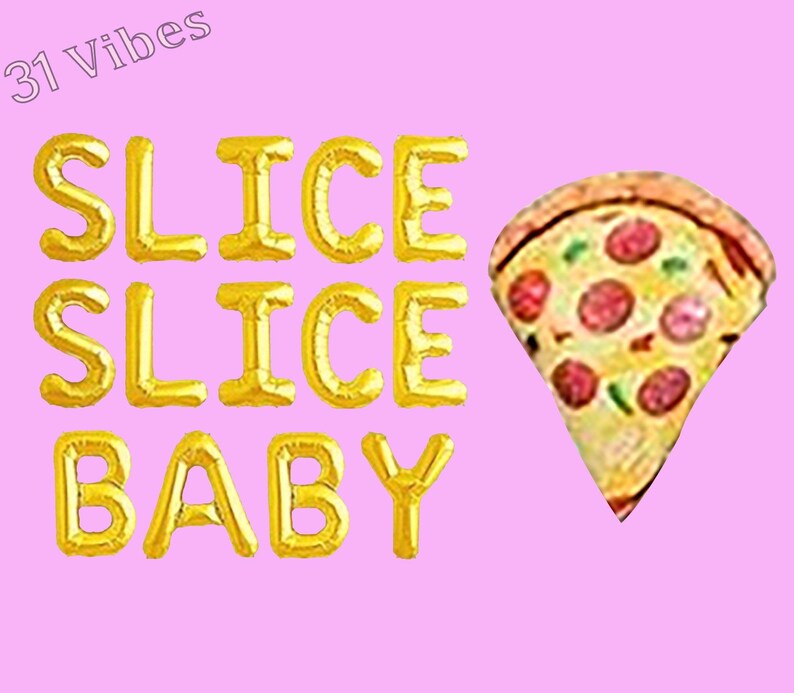 Pizza Balloon Set Pizza Theme Party Pizza Party Decor L Etsy