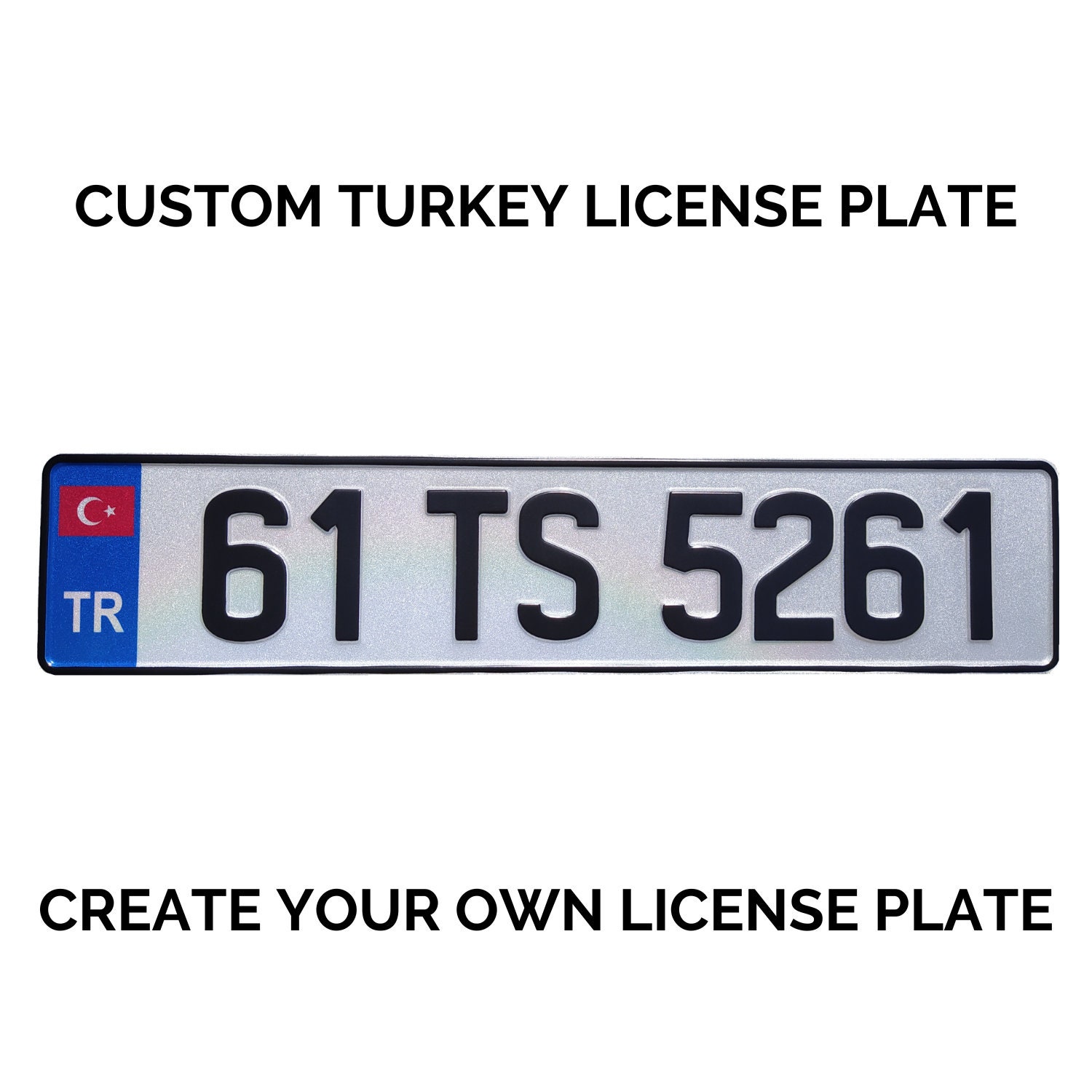 Custom Turkey License Plate Turkey License Plate European NL Turkish License Plate Replica Netherlands NL Euro License Plate