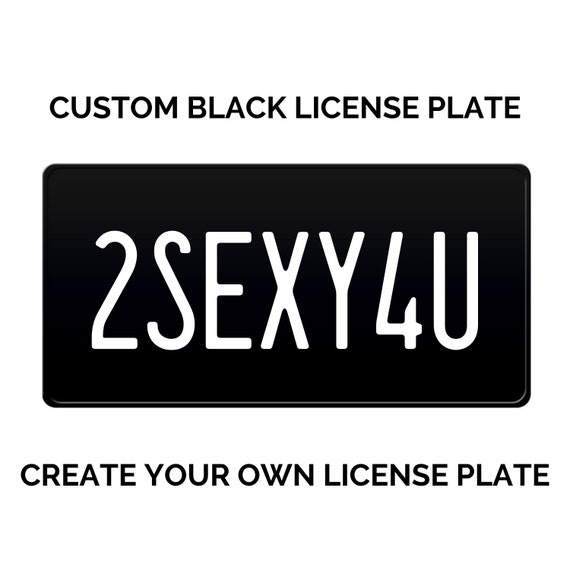 Make your own sale custom license plate