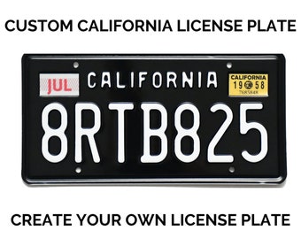 希少！OLD 黒カリフォルニア州ナンバープレート実物　アメリカアンティークUSA 希少！OLD 黒カリフォルニア州ナンバープレート実物 アメリカ