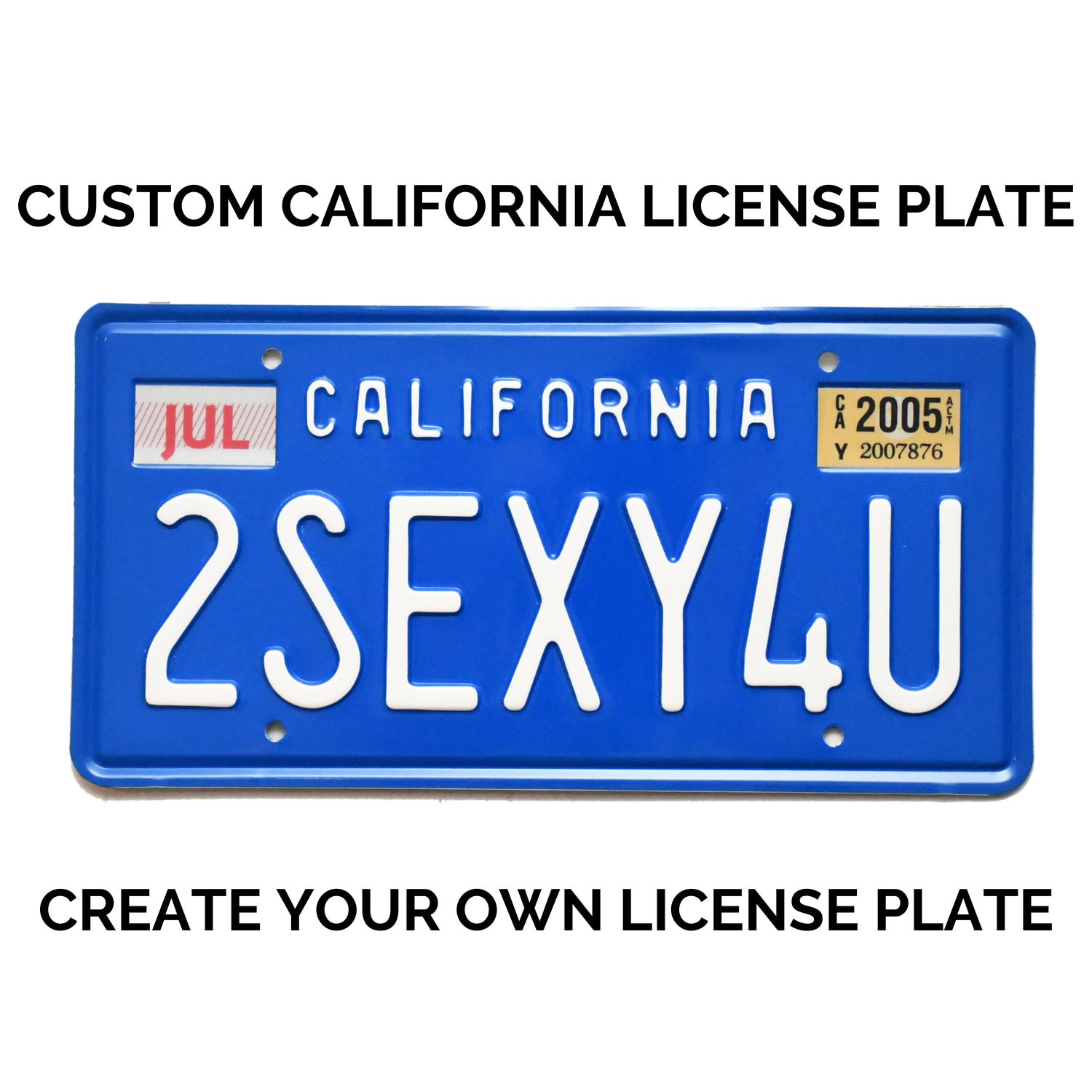 Create a custom license plate discount