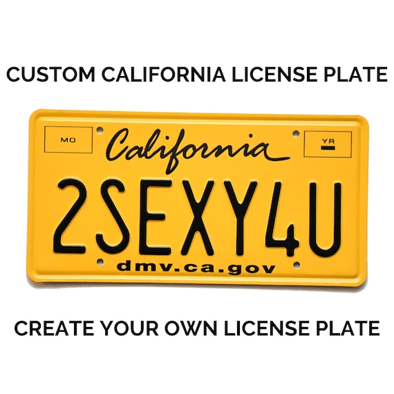 Dmv custom sale