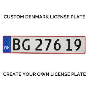 May include: A white and red license plate with the text "BG 276 19" and a blue and yellow European Union flag with the letters "DK" in the top left corner.