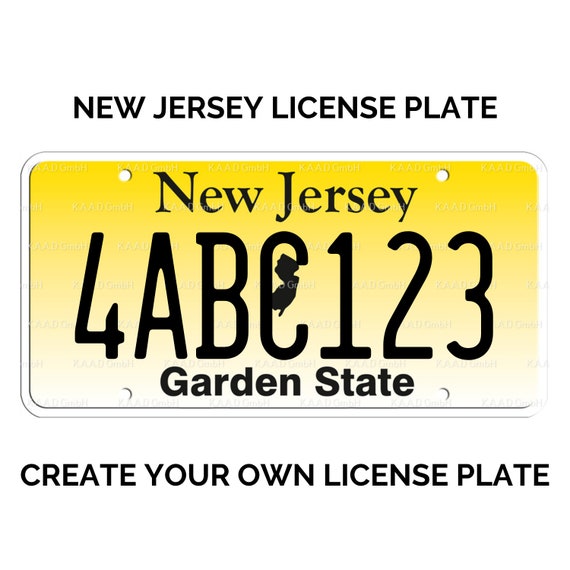 Custom New Jersey License Plate Hat - Show Your State Pride