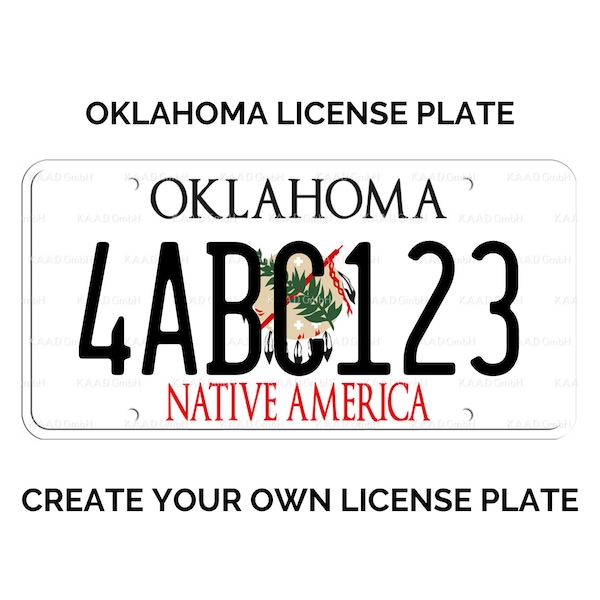 Oklahoma License Plates Etsy