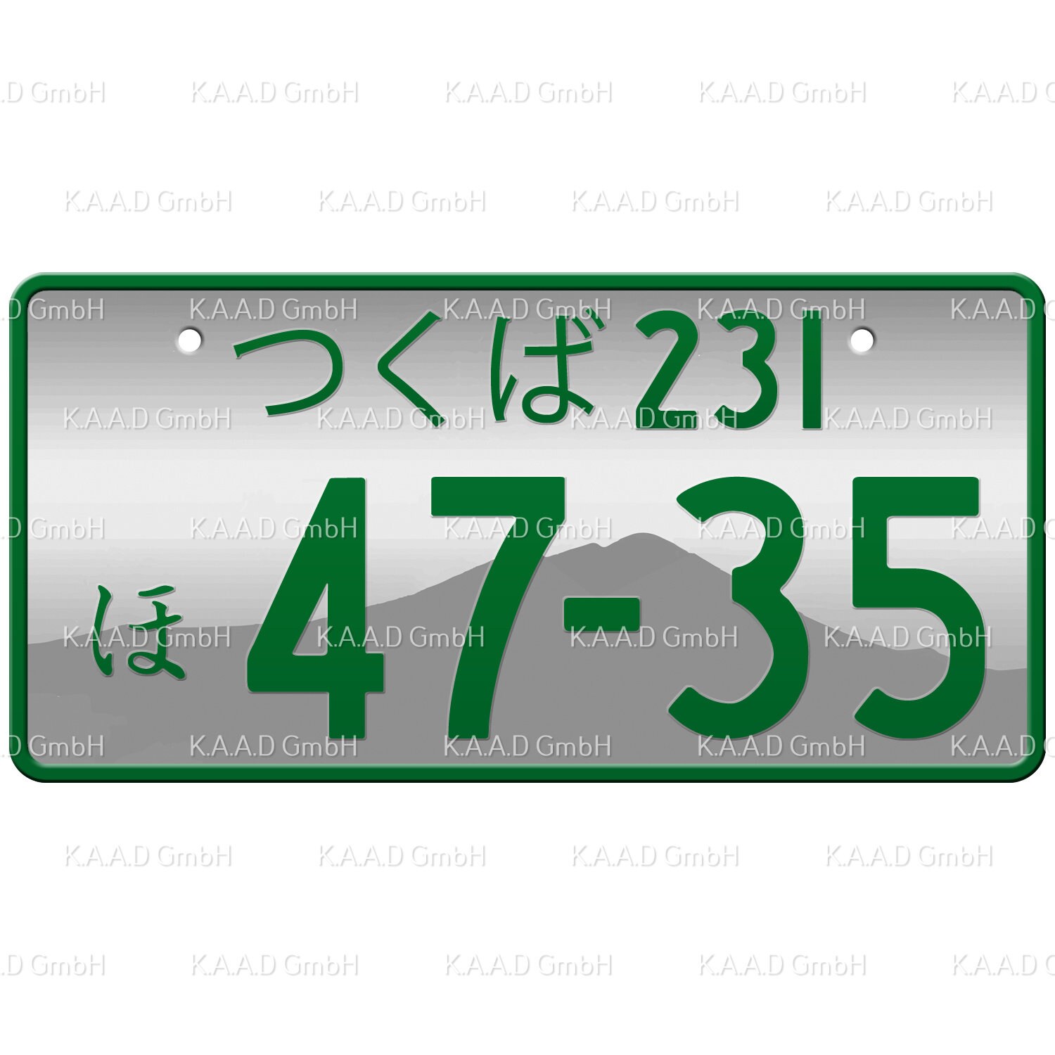 つくば Tsukuba Japanese License Plate / Custom Japanese License