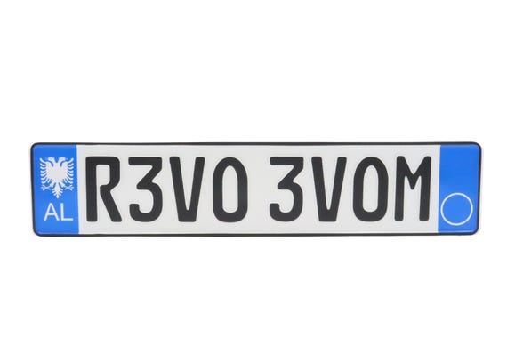 Personalisiertes Liechtenstein Nummernschild - Aluminium Mit Deinem Text