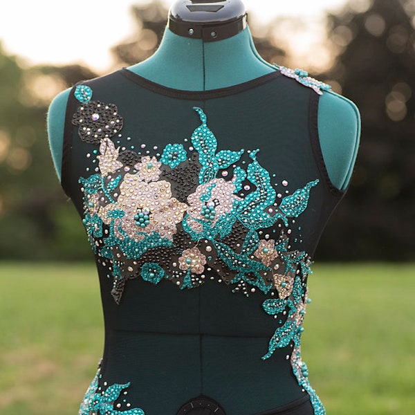 Stunning Lyrical/Contemporary Dance Costume Leotard (adult small)
