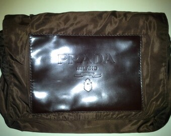 PRADA handbag-Big soft CLUTCH years ' 80