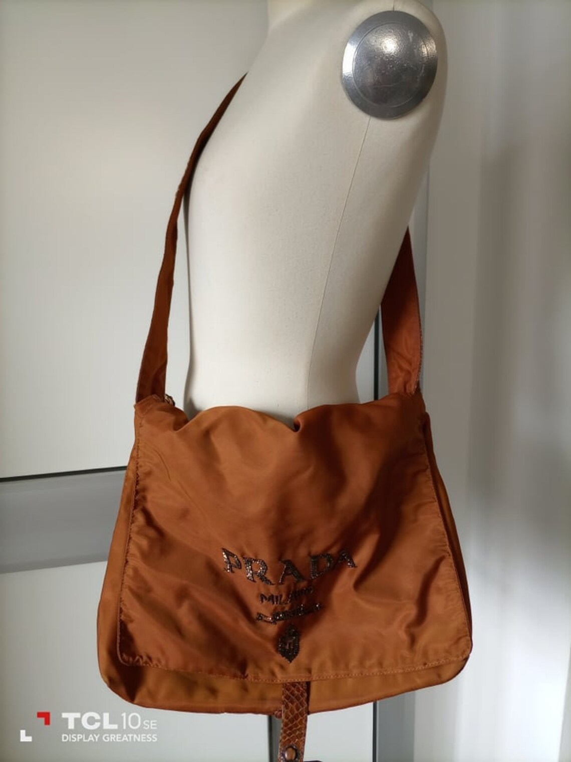 Prada Sailing Canvas Bag and Python Vintage 80s Etsy