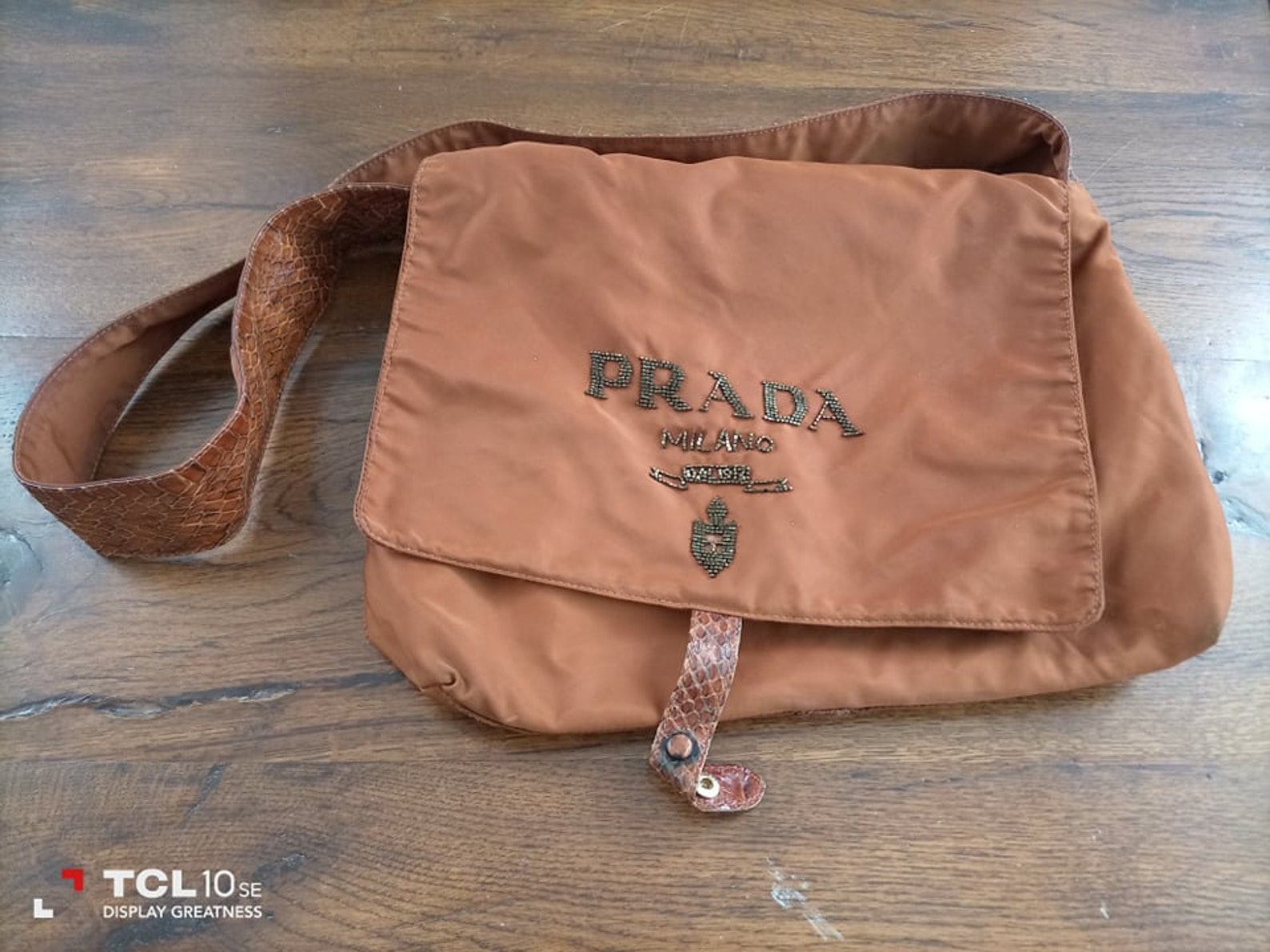 Prada Sailing Canvas Bag and Python Vintage 80s Etsy
