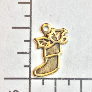 60023 - 5 Pc Small Christmas Stocking w/ Loop Brass Ox - LIMITED Qty&#39;s