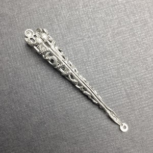 13454 2 Pc Matte Silve Oxidized Small Filigree Tussie Mussie Victorian Holder 13454 2 Pc Matte Silve Oxidized Small Filigree Tussie Mussie Victorian Holder