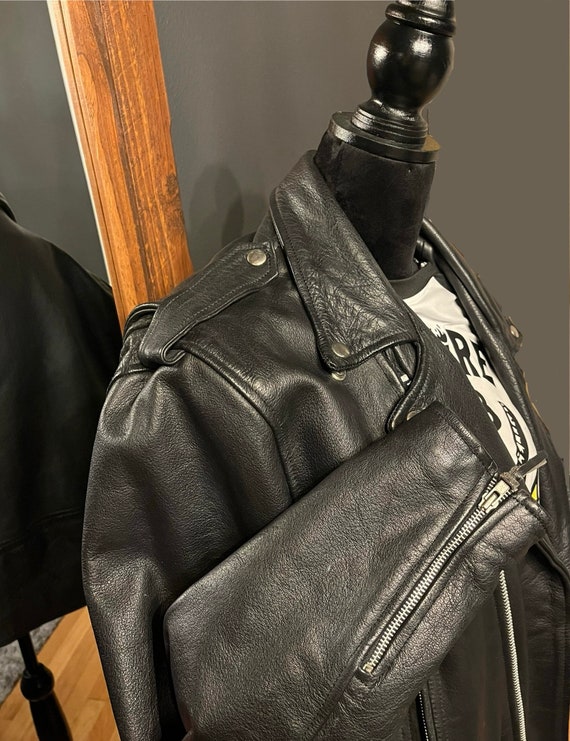 Protech Leather Biker Jacket View 4
