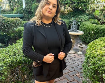 90s leopard blazer