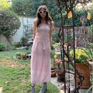 60s soft pink dress
