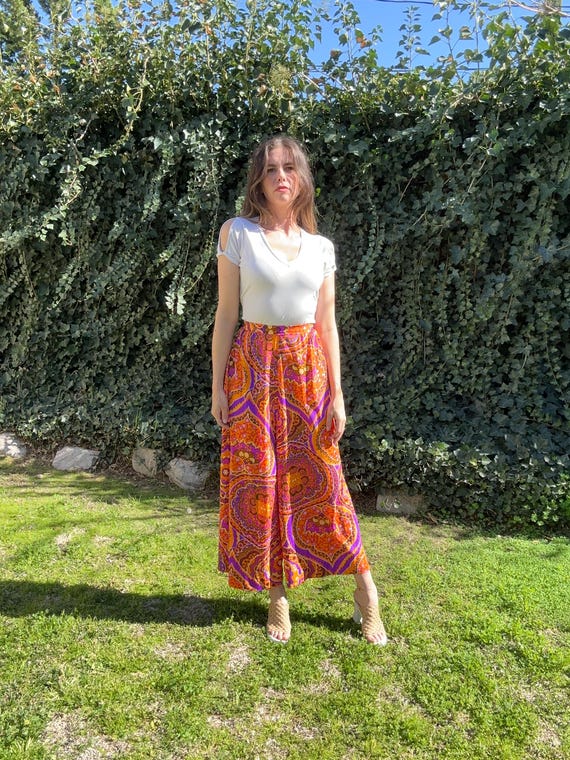 70s psychedelic palazzo pants View 6