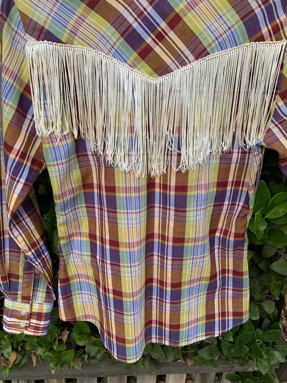 70s western button up - image 10