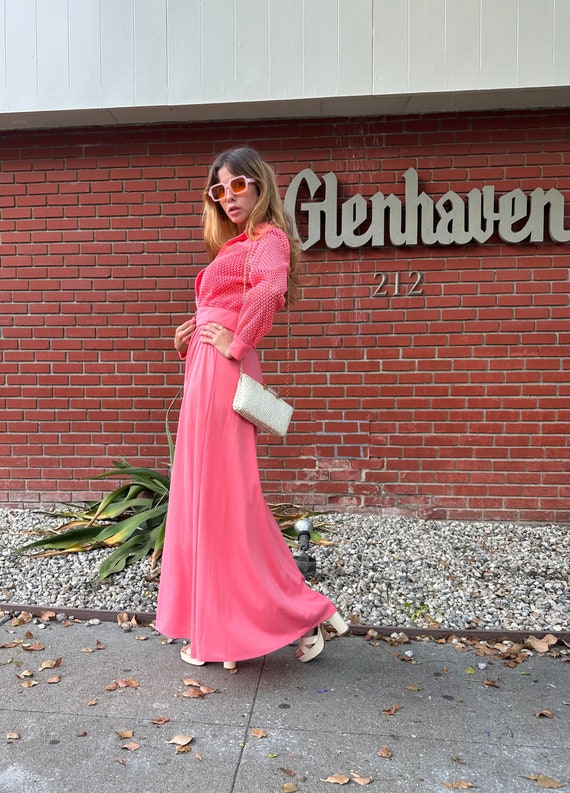 70s pink on pink maxi - image 1