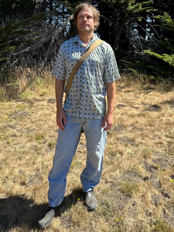 90s tiny dragon button up - image 5