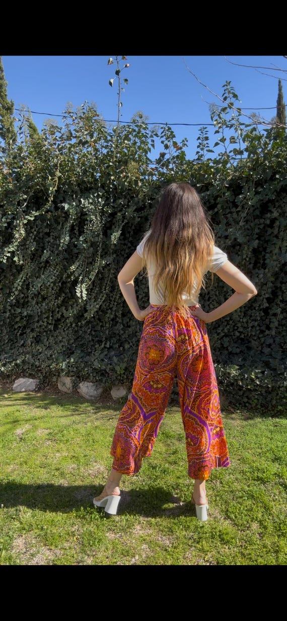70s psychedelic palazzo pants View 3